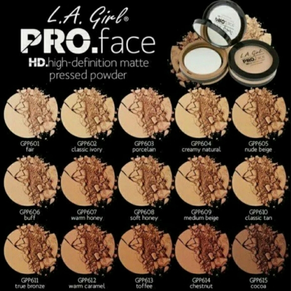 L.A. Girl PRO.Face HD Matte Pressed Powder, GPP612 WARM CARAMEL (2 pack) - Picture 8 of 9